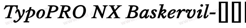 TypoPRO NX Baskervil字体转换